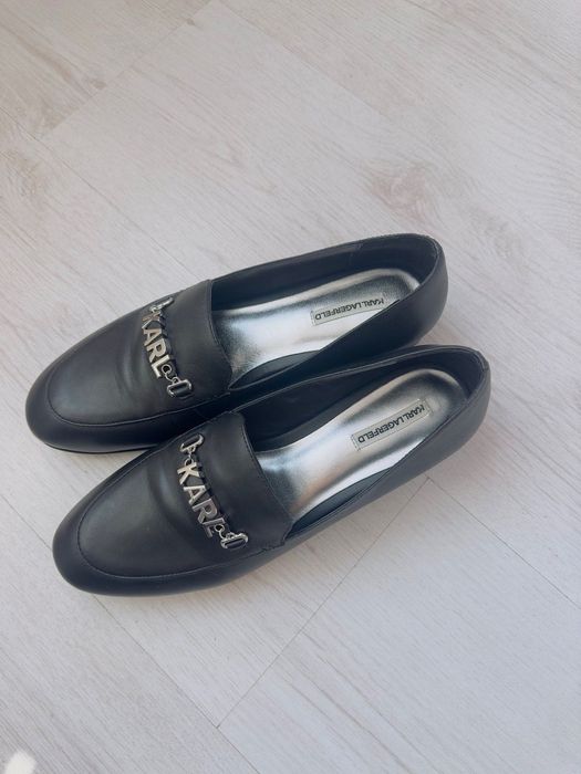 Дамски обувки мокасини Karl Lagerfeld естествена кожа