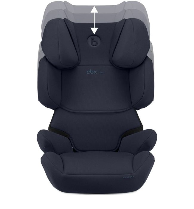 Scaun auto CBX by CYBEX Solution X i-Fix 522003963, Isofix, 15-36kg, R129, albastru-negru