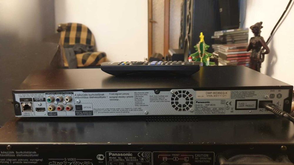 AV receiver Panasonic SA-HE90 si BLU-RAY Disc DMP-BD35