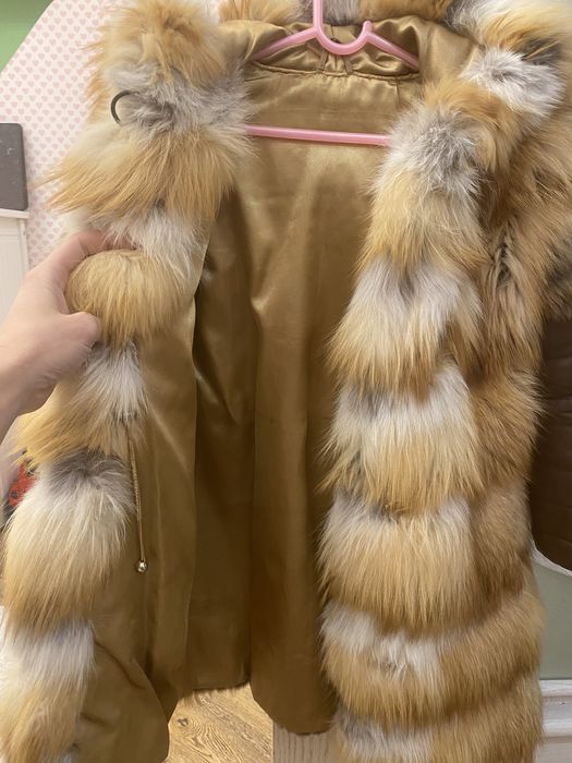 Продам детскую шубу лису