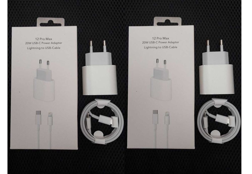 incarcator 20w fast charge iPhone set adaptor priza + cablu incarcare