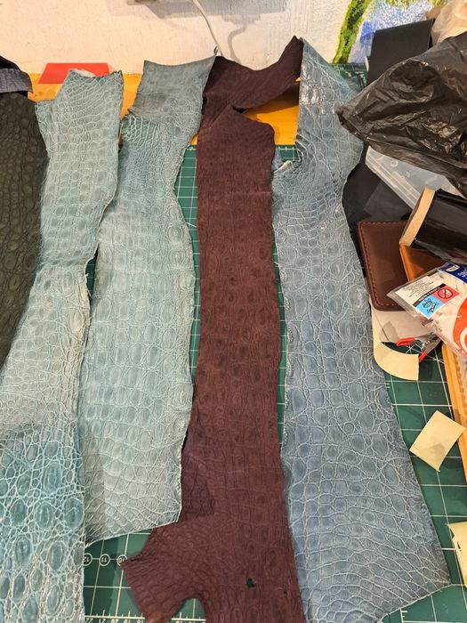 Piele exotica, crocodil si piton