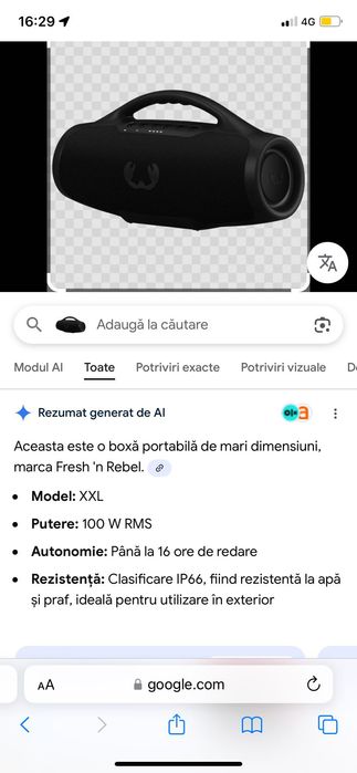 Vand boxa portabila wireless 100 W RMS