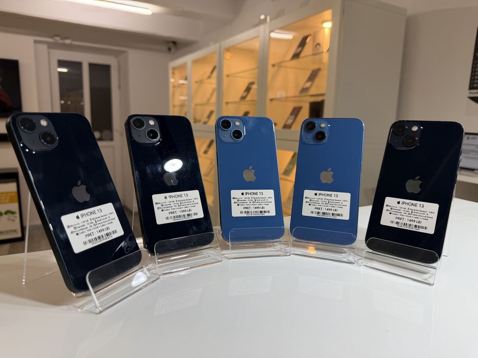  iPhone 13 black si blue 128 GB ! Garantie 12 luni + cadou