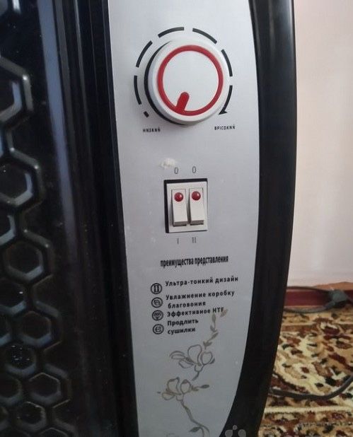 Воздушный обогреватель черный (Havo isitgich qora)