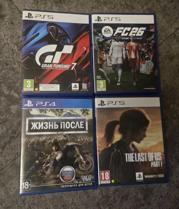 Диски на Play Station 5. PS 5, PS 4