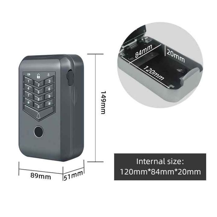 Сейф для ключей, калит, учун сейф, смарт, интернет, отпечаток пальца.