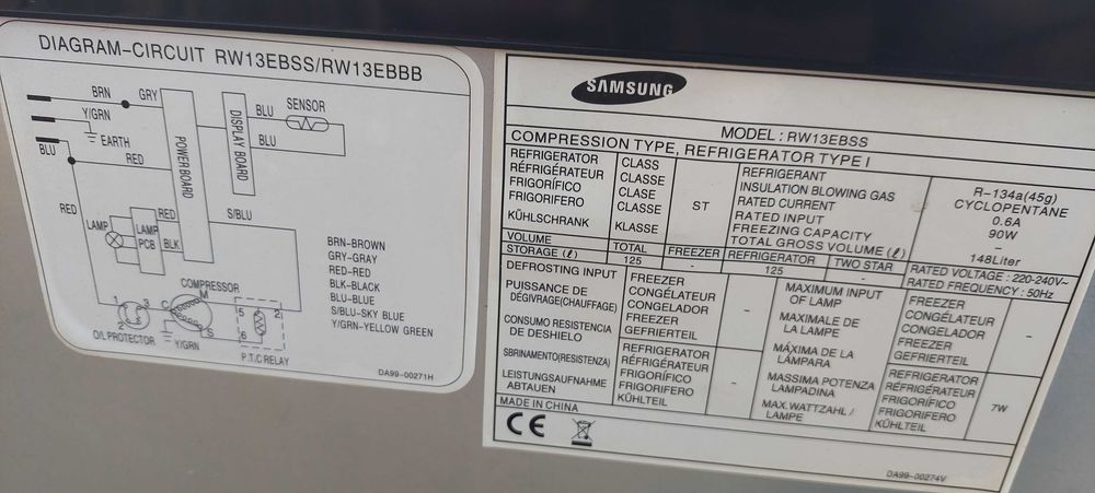 Samsung охладител за вино от неръждаема стомана