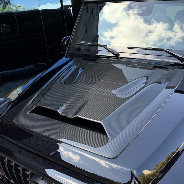 Карбон пакет Мерцедес Г класа G 63 AMG W465 B style LED спойлер G800