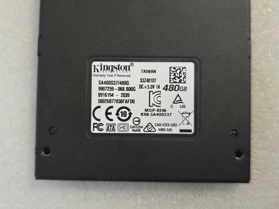 Solid-State Drive (SSD) KINGSTON A40 480GB SATA3, 2.5" SA400S37/480G00
