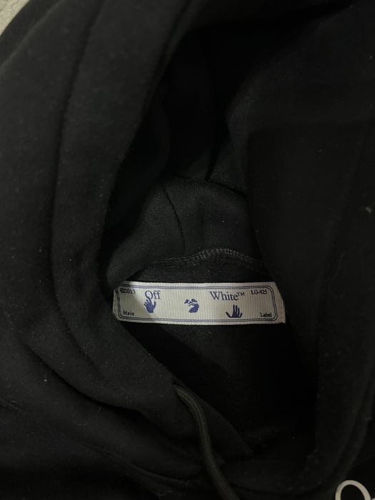 Hanorac off white negru