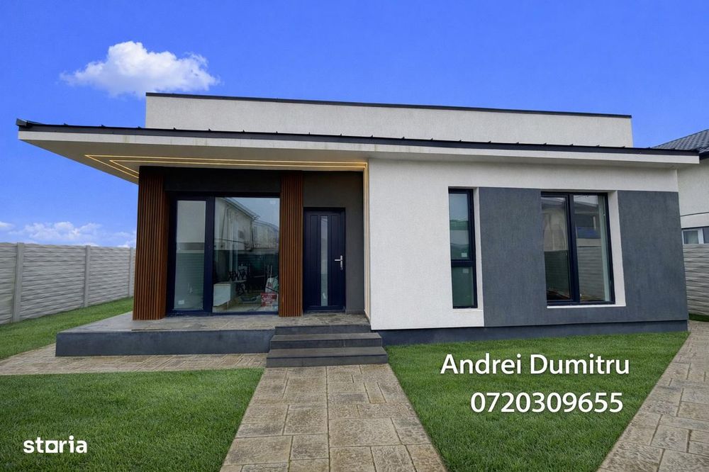 Casă pe parter de vânzare – Comuna Berceni | 4 camere | Teren 410 mp