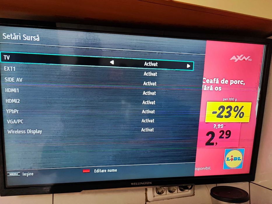 Tv SMART LED Wellington  80cm  - ecran  defect
