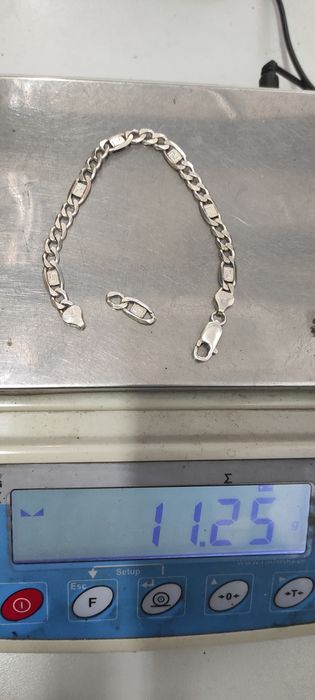 Мъжка сребърна гривна