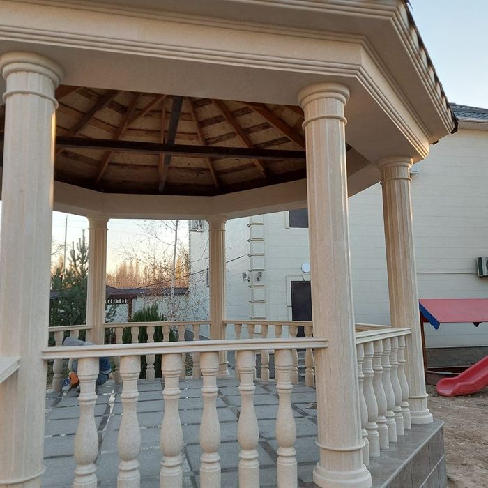 Травертин гранит мрамор балесина перила