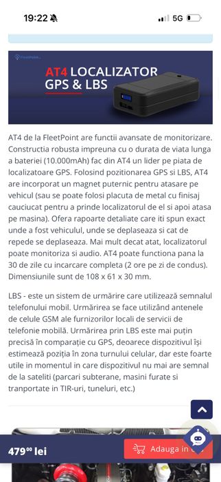 Tracker GPS 4g AT4
