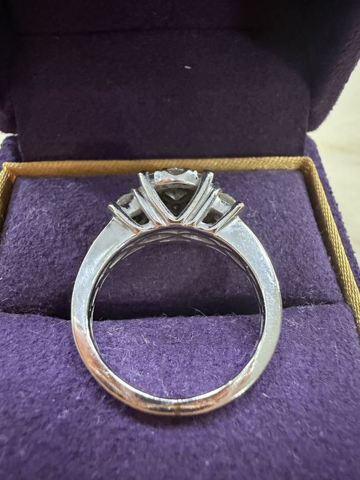 Inel Aur Alb cu Diamante