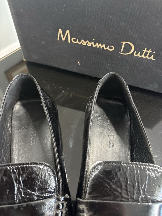Оригинални дамски мокасини/лоуфъри на Massimo Dutti от естествена кожа
