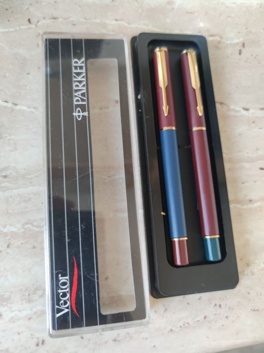 Set stilou si pix Parker Vector made in UK