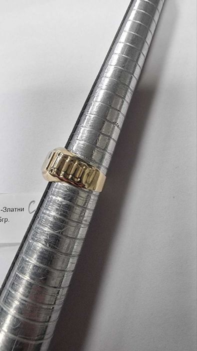 ***Много стилен мъжки пръстен***14К 2.45 гр.