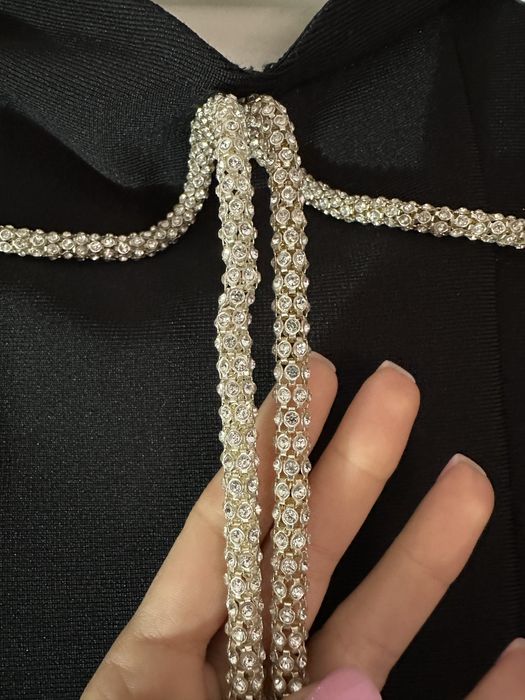 Черна бандажна рокля