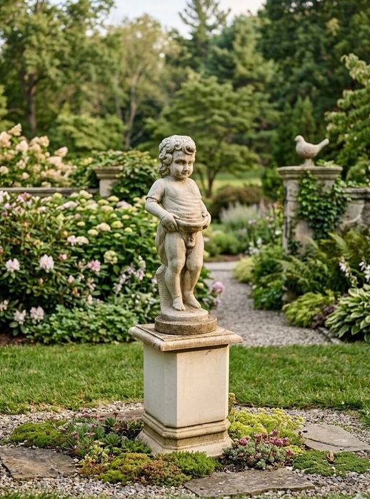 Ренесансова бетонна статуя ‘Пикаещото момченце’