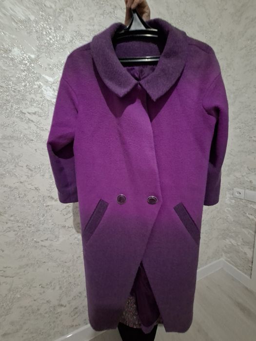 Пальто фиолетовый
