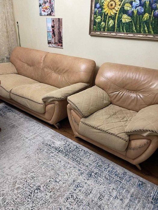 Диван с двумя креслами + дивандеки в подарок!