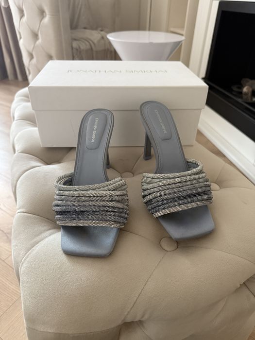 SIMKHAI sandale - Lena crystal-embellished mules, sandale