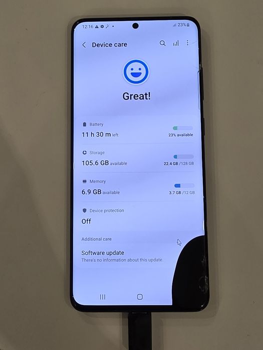 Samsung S20+5G 128GB display spart