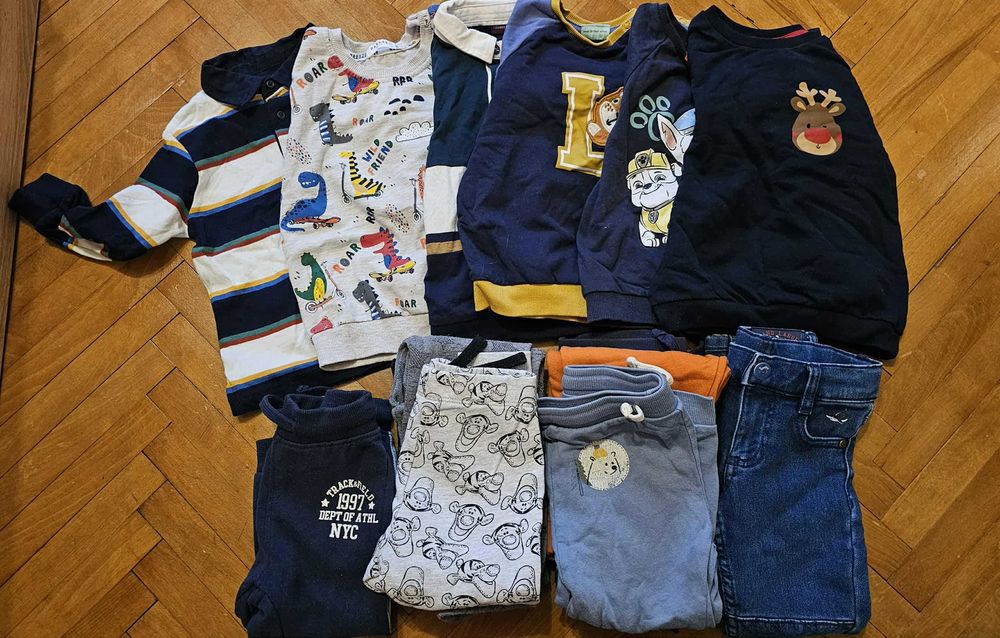 Блузи, пуловери и панталони, за момче, размер 92/98