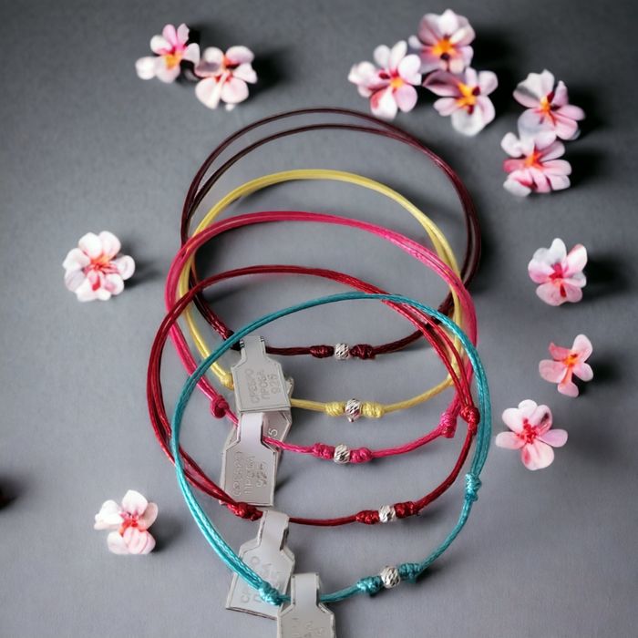 Лот от три гривни със сребърно топче  проба 925