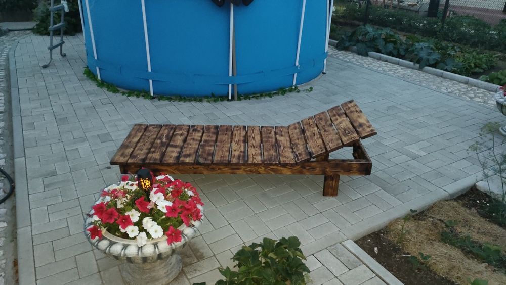 Шезлонг Лежаки из дерева