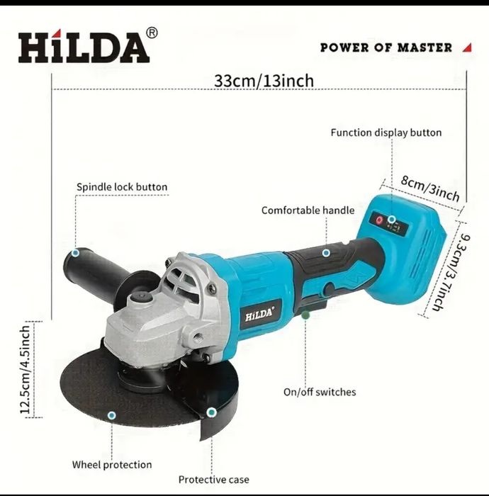 Аккумуляторная УШМ