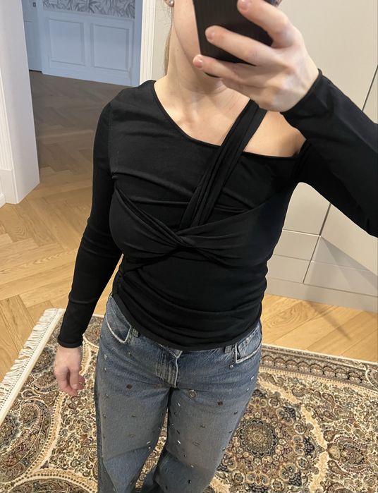 Top mulat negru Zara