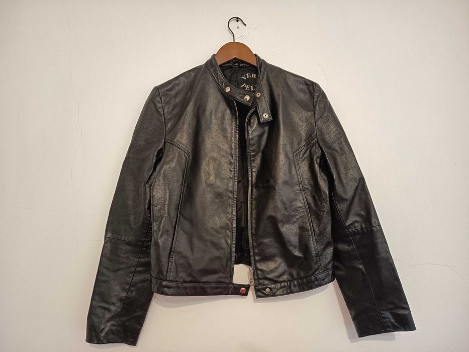Haină damă, piele naturală, mărimea 44 (M-L)