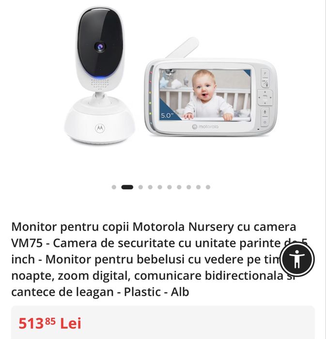 Baby monitor - Video monitor digital Motorola VM75