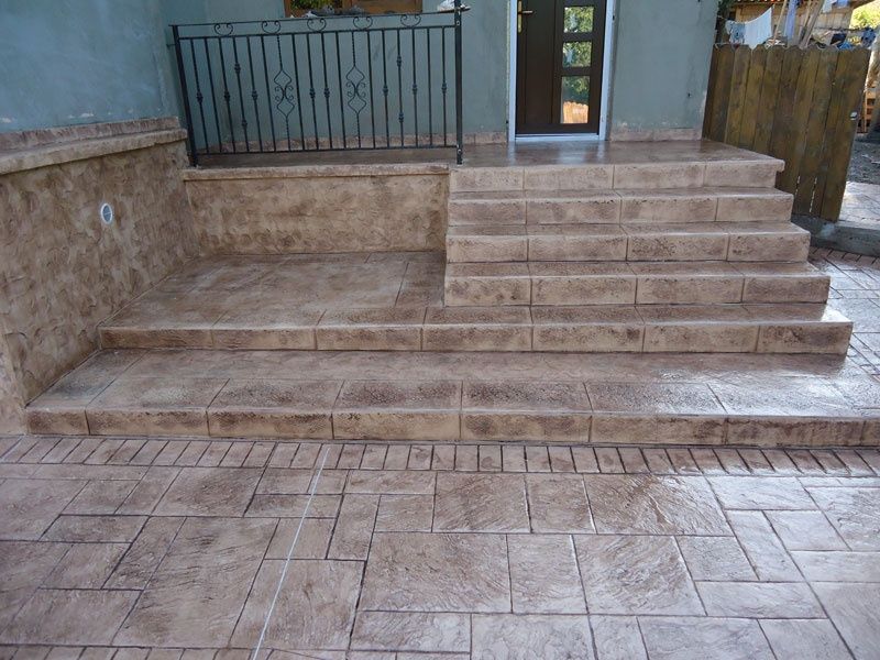 Beton amprentat dezactivat