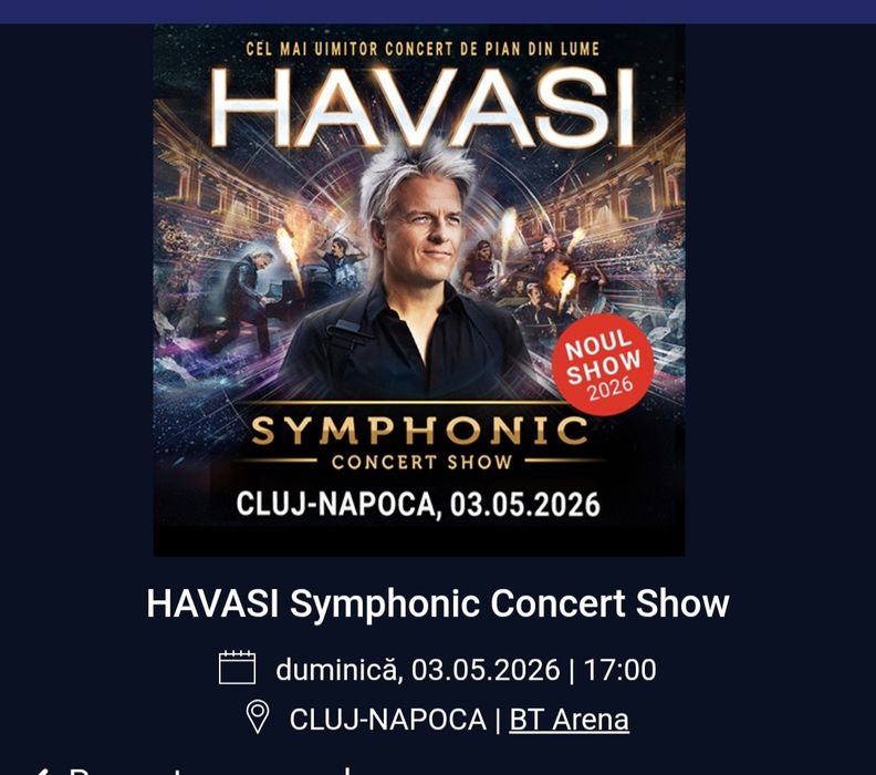 Vand bilet concert Havasi
