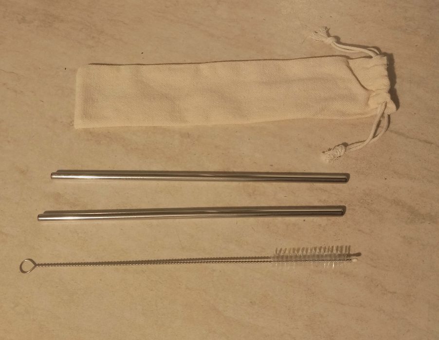 НОВИ Чаши за Коктейли - 6 бр, 350 мл + БОНУС: метални сламки 2 бр