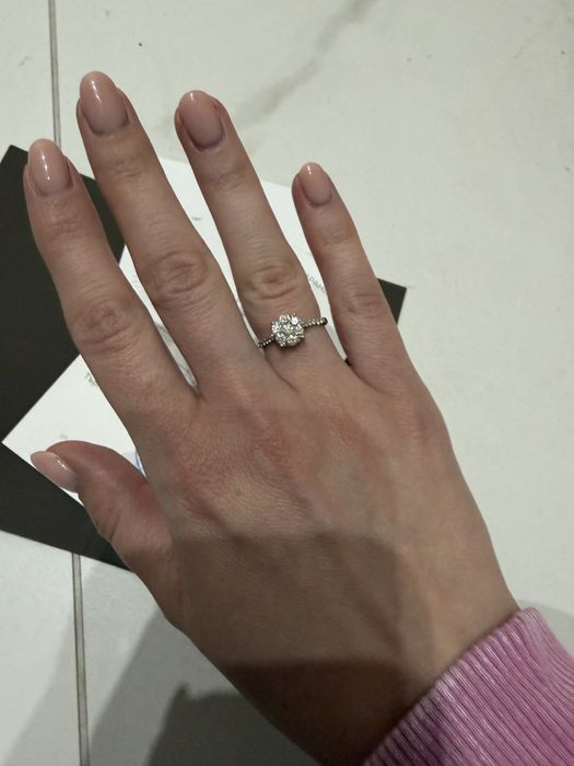 Годежен златен пръстен със диаманти Teilor