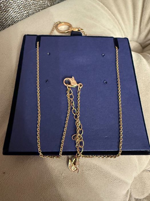 Колие Swarovski розово злато