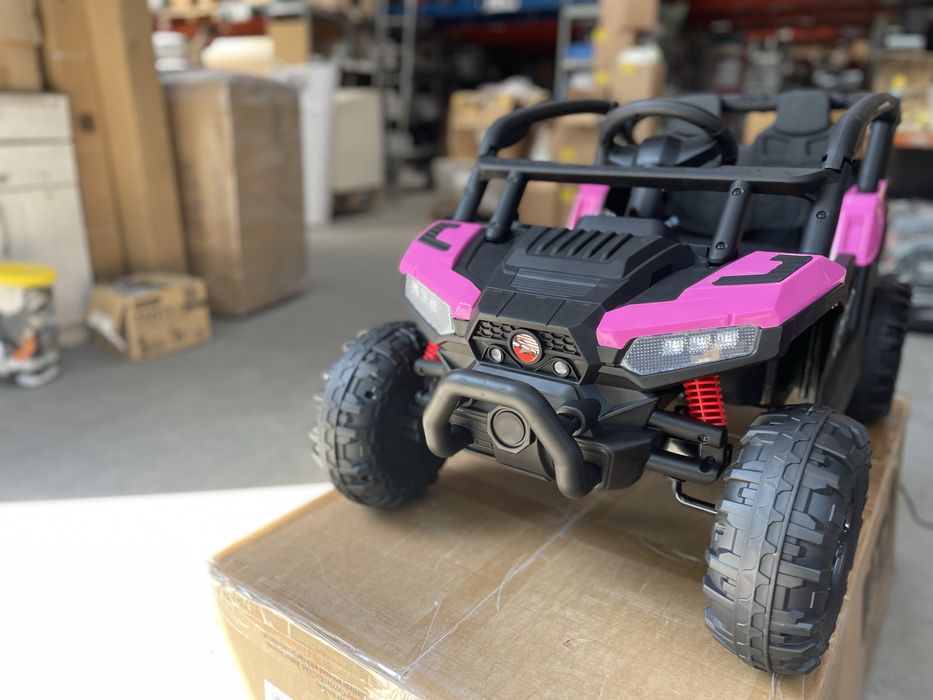 Masinuta electrica pentru copii Nichiduta Buggy Sports Pink 12V,cu telecomanda 2.4G,usi cu deschidere,2 motoare