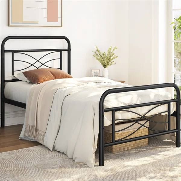 Двуспальная  Кровать Loft krovat темир крават metal kalavat Vanessa