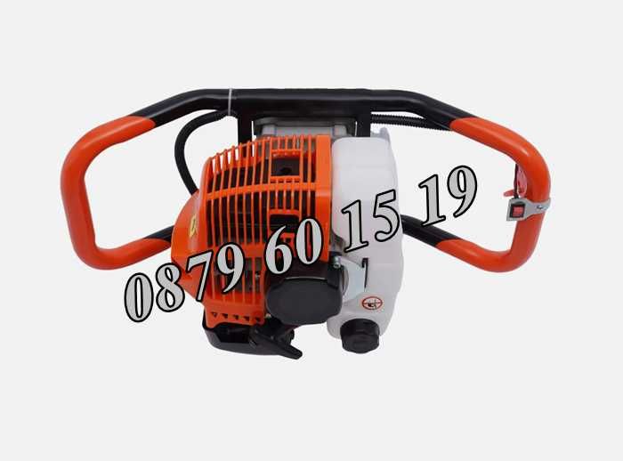 Моторен Бензинов Свредел за дупки 72 куб, свредло, колове, огради,лозя