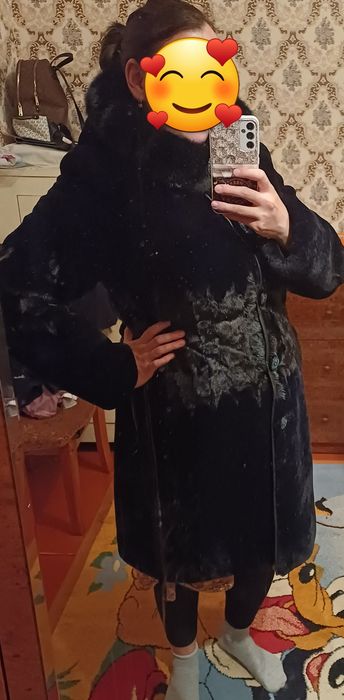 Норковая  и мутон Шуба