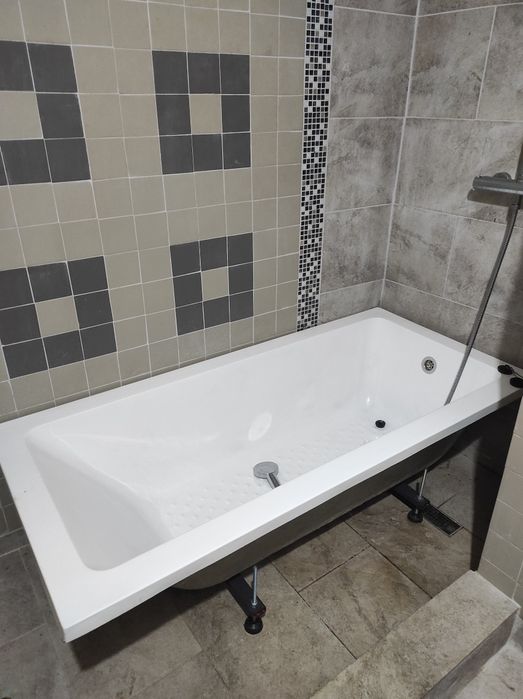 Cada acril alba 150x70 cu suport