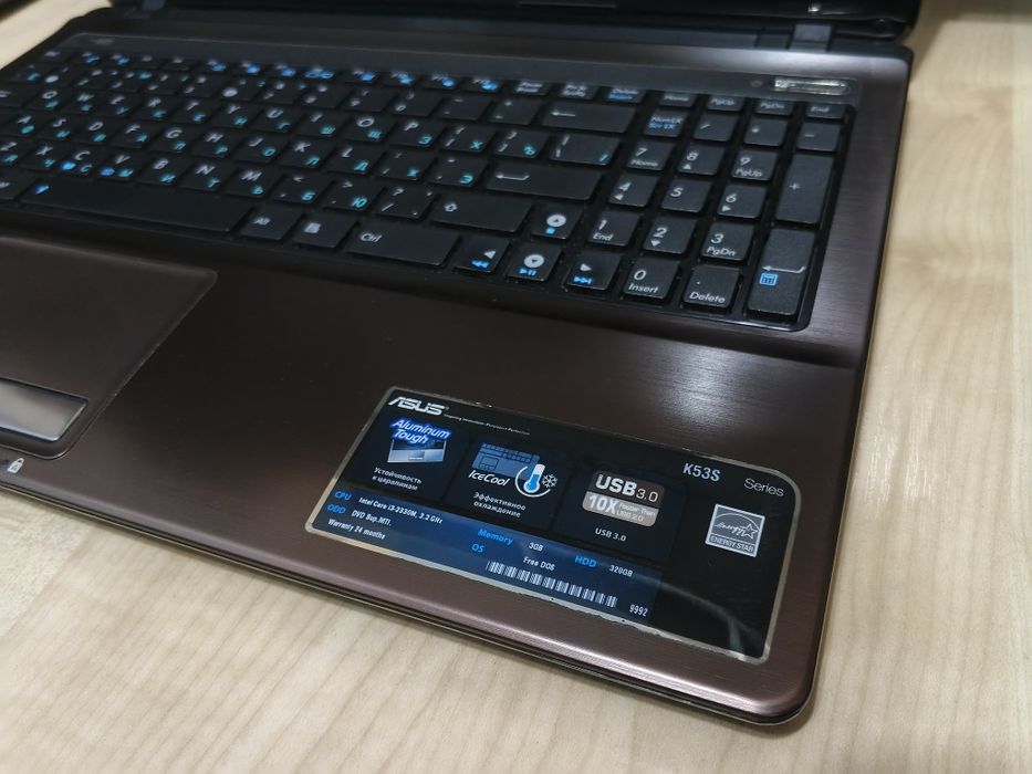 ASUS K53SC 15,6"/Core i3-2330M/3GB DDR3/320GB HDD/GeForce GT 520MX 1GB