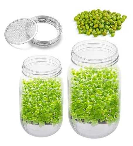 304 Неръждаема Цедка за Буркани Капачка за Покълване на Семена Кълнове