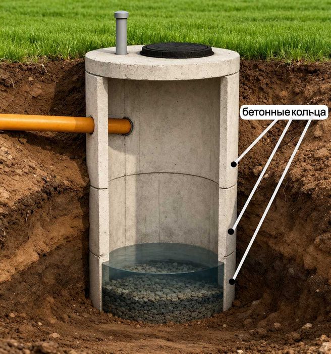 Канализация «под ключ». Копка ручная + экскаватор. Алмазное бурение.